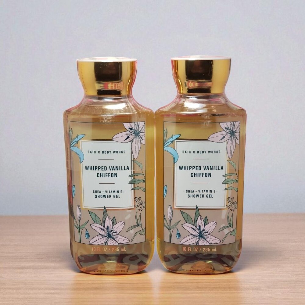 🆕Bath and Body Works Whipped Vanilla Chiffon Shower Gel